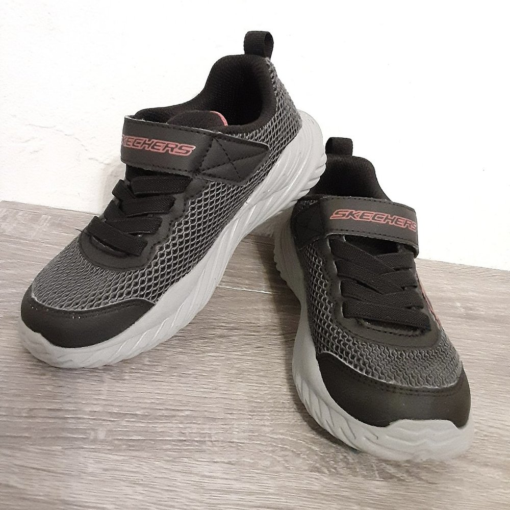 Skechers Nitro Sprint-Krodon (Boys Youth) Size 12 Black/Red/Grey